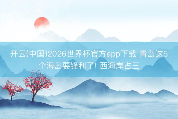 开云(中国)2026世界杯官方app下载 青岛这5个海岛要锋利了! 西海岸占三