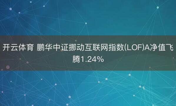 开云体育 鹏华中证挪动互联网指数(LOF)A净值飞腾1.24%