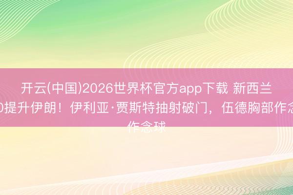 开云(中国)2026世界杯官方app下载 新西兰1-0提升伊朗！伊利亚·贾斯特抽射破门，伍德胸部作念球